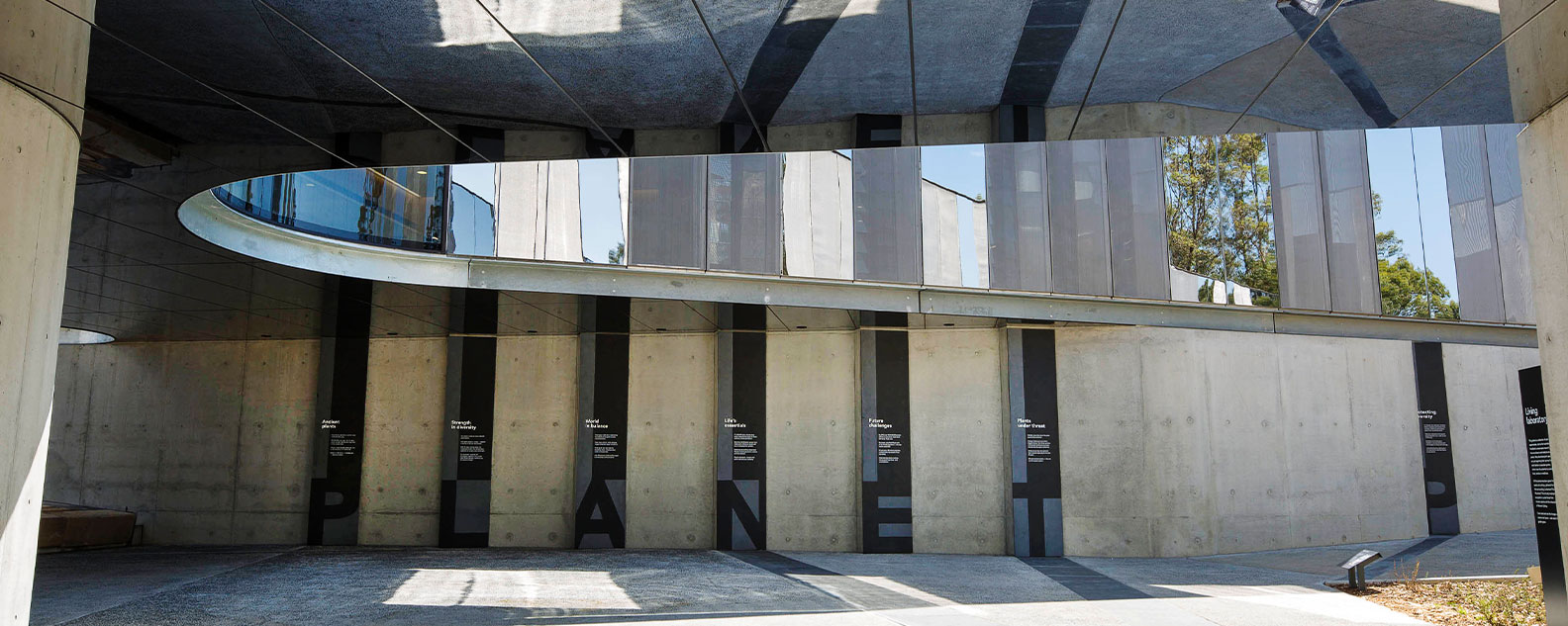 The Undercroft at the Australian PlantBank on a sunny day