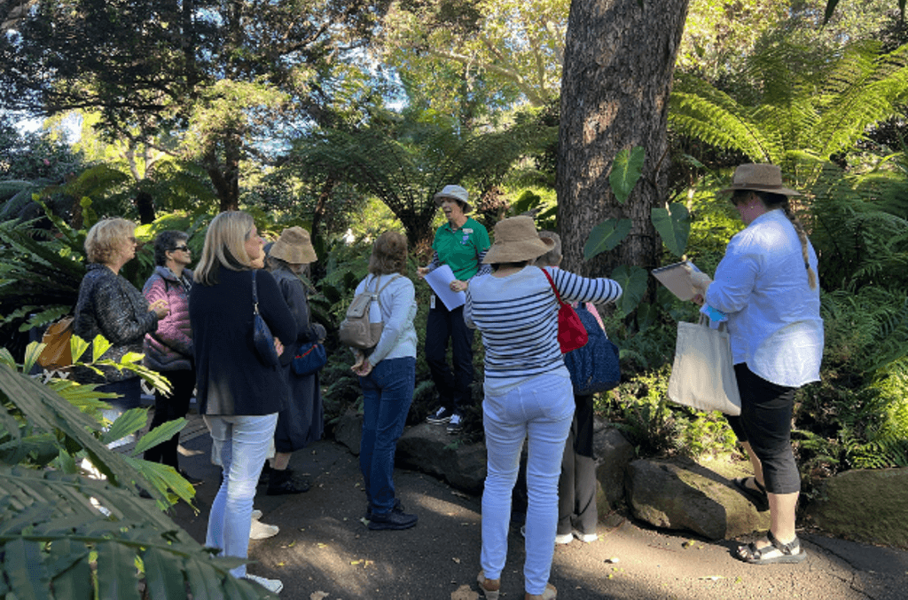 people in the garden enjoying workshops