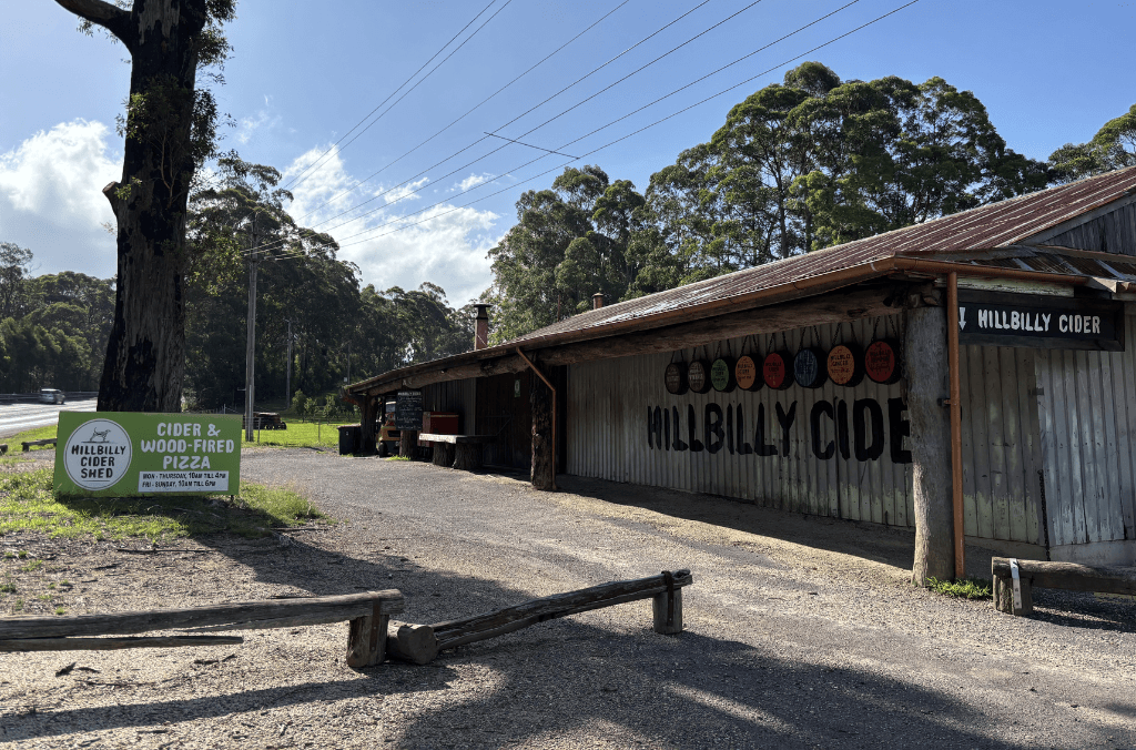 Hillbilly Cider is a nice stop on the way to Blue Mountains Botanic Garden Mount Tomah.